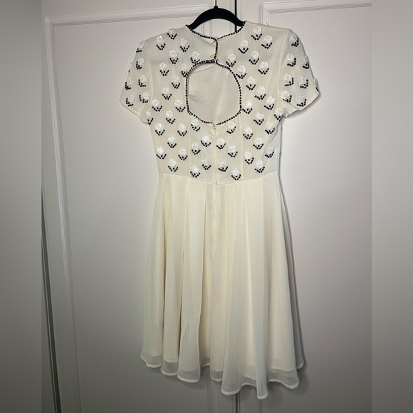 French Connection Beaded Fit and Flare Dress - Picture 8 of 12